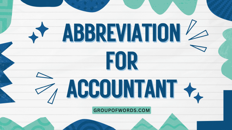 Abbreviation for Accountant