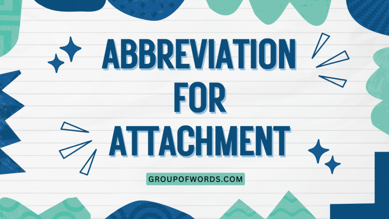 Abbreviation for Attachment