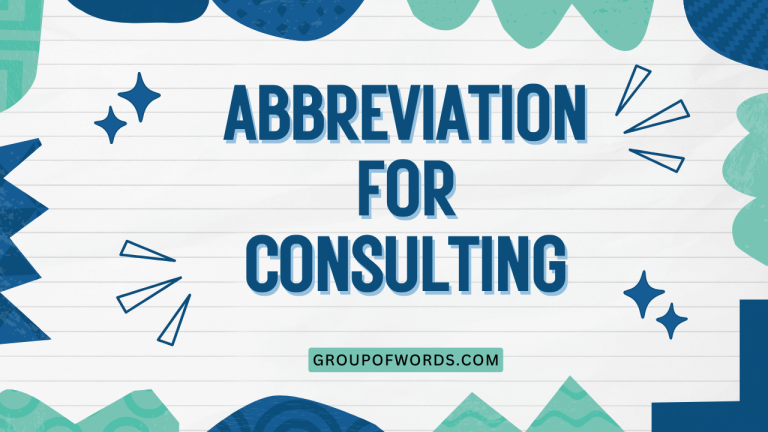 Abbreviation for Consulting