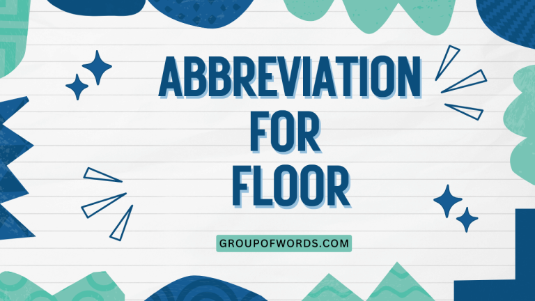Abbreviation for Floor
