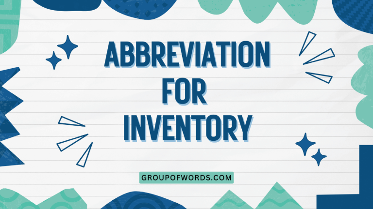 Abbreviation for Inventory