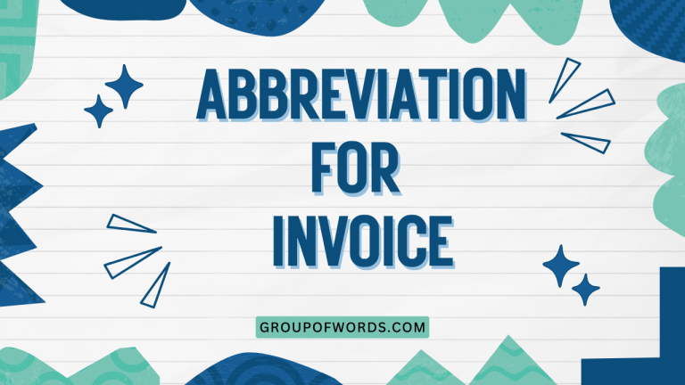 Abbreviation for Invoice