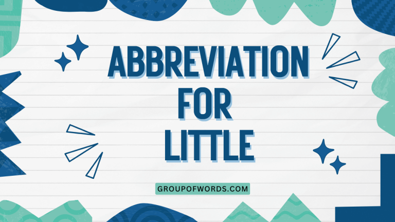 Abbreviation for Little
