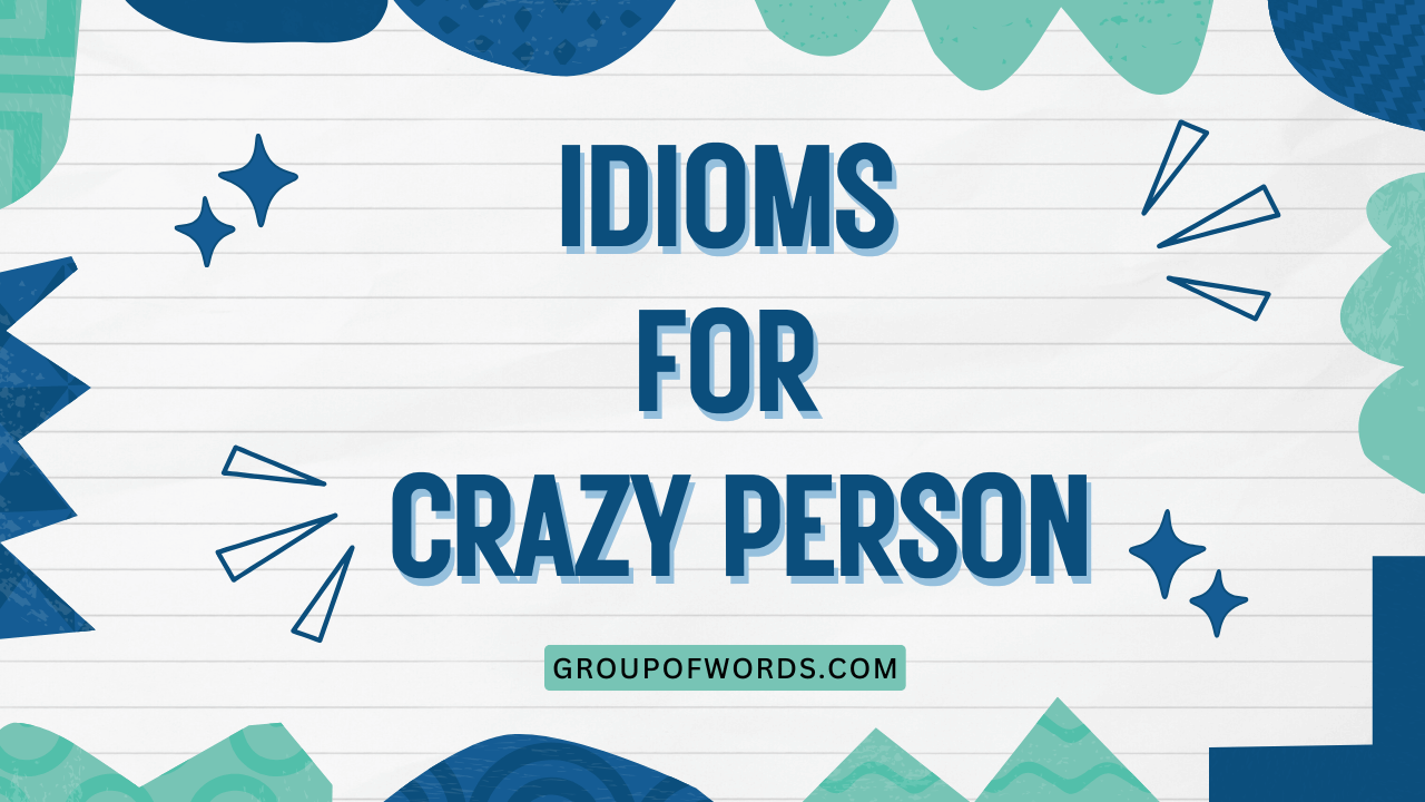 Idioms for Crazy Person