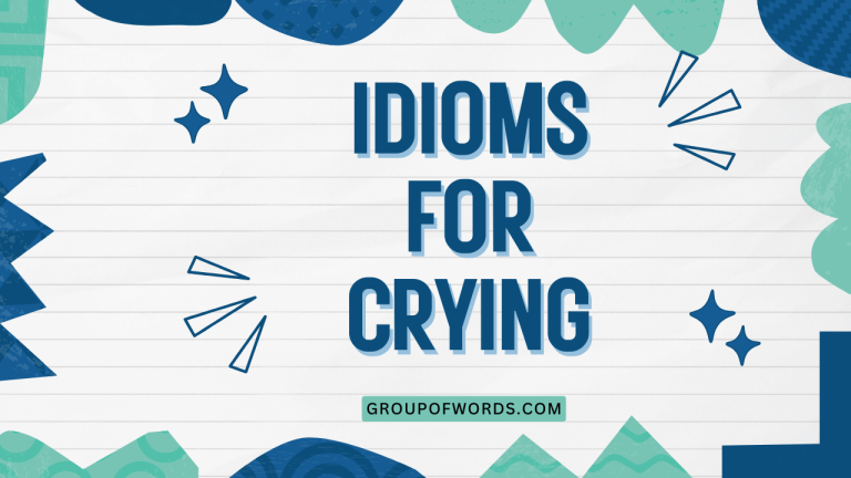 Idioms for Crying