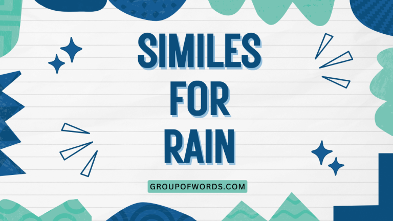 Similes for Rain
