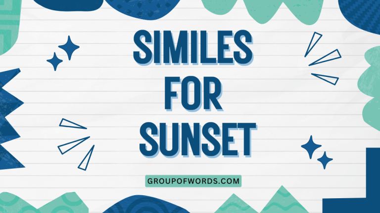 Similes for Sunset