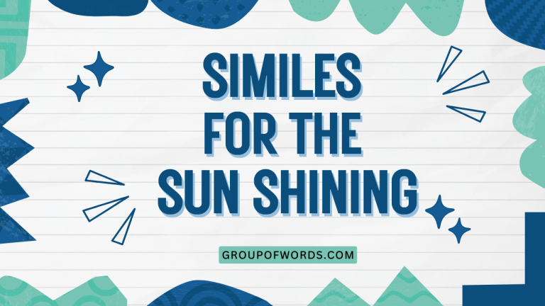 Similes for the Sun Shining
