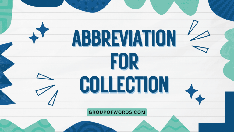 Abbreviation for Collection