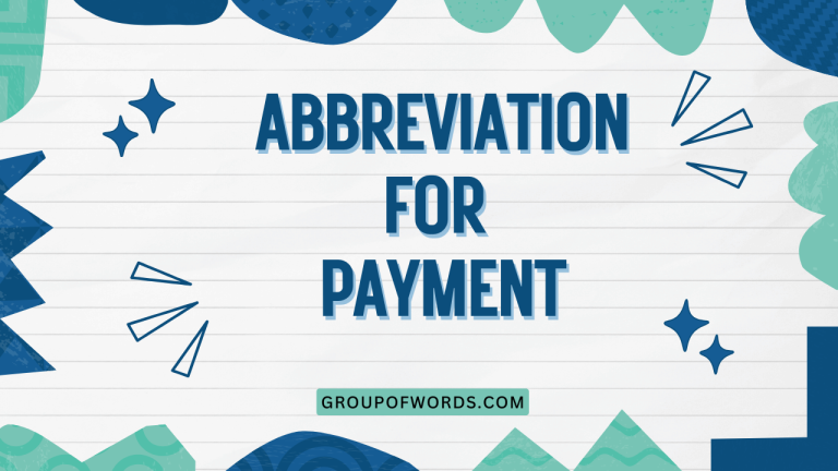 Abbreviation for Payment