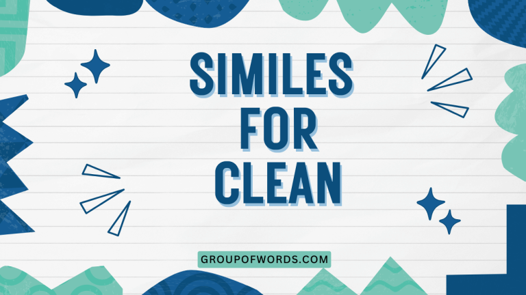 Similes for Clean