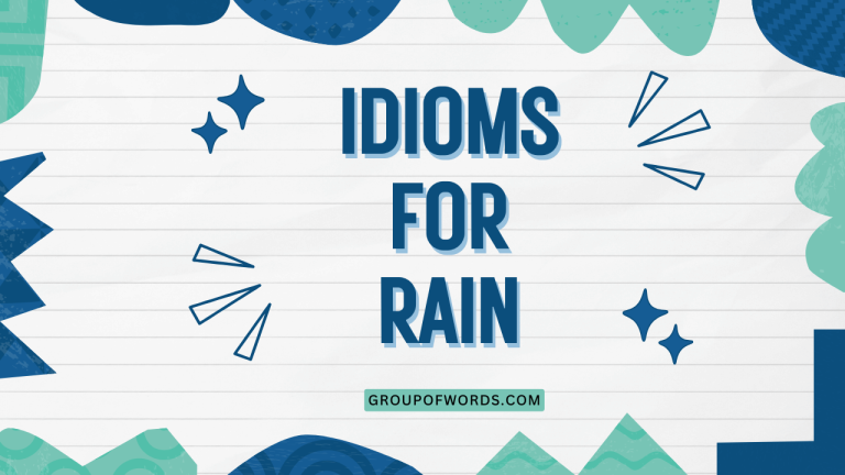 Idioms for Rain