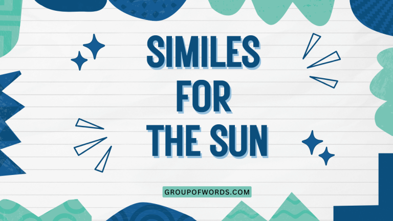 Similes for the Sun