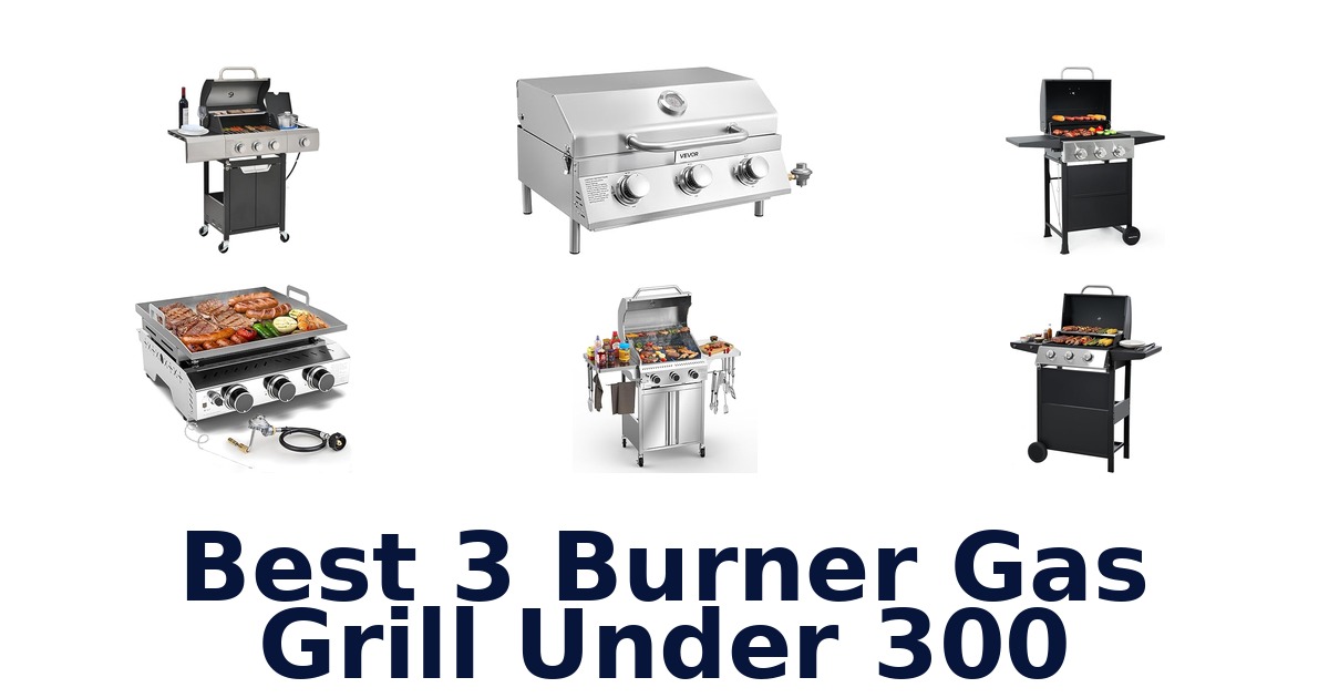 best 3 burner gas grill under 300