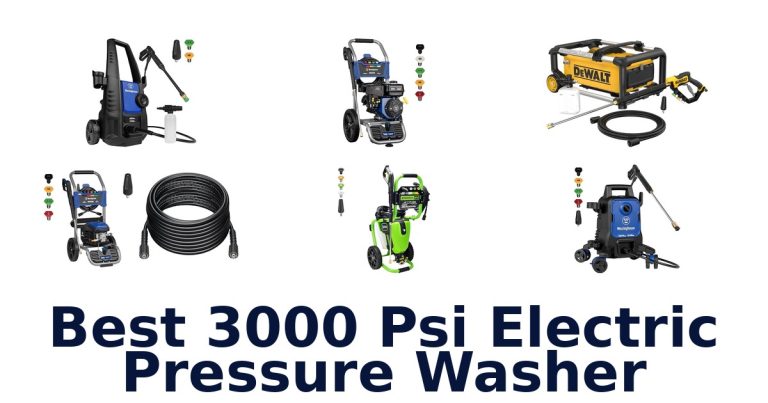 best 3000 psi electric pressure washer