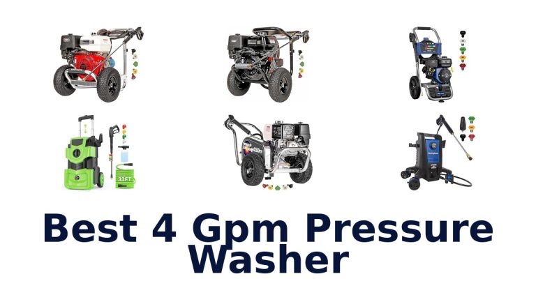 best 4 gpm pressure washer