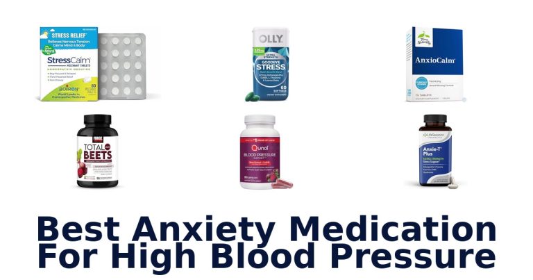 best anxiety medication for high blood pressure