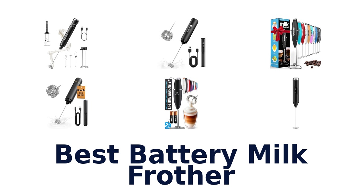 best battery milk frother