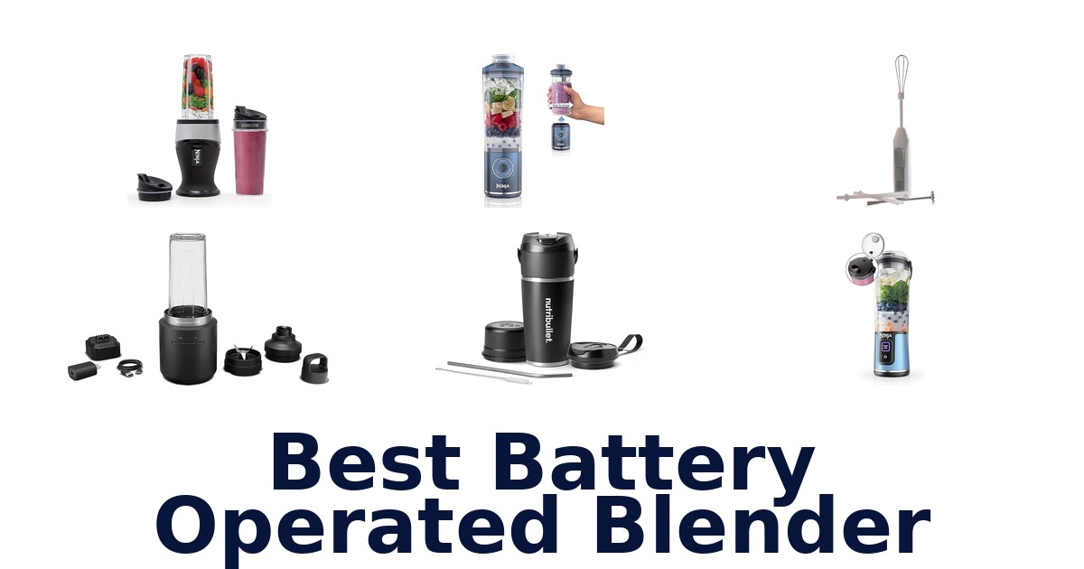 best battery operated blender