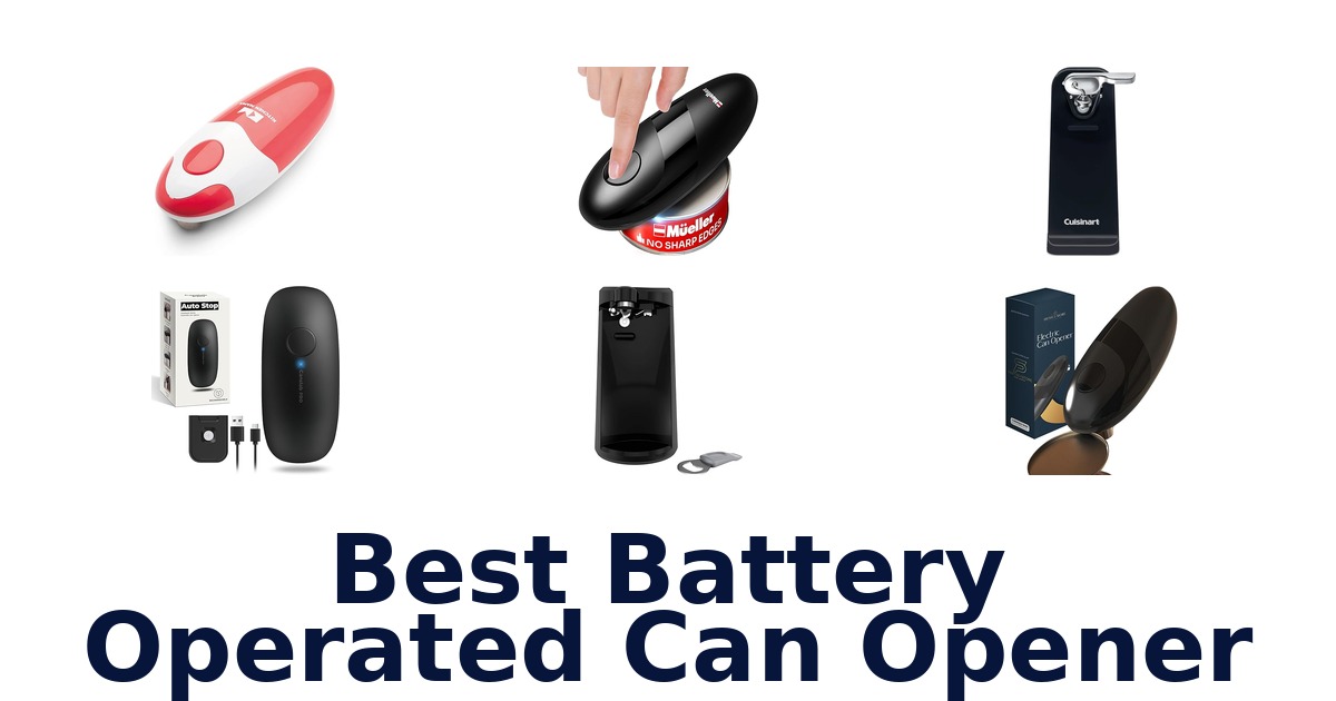 best battery operated can opener