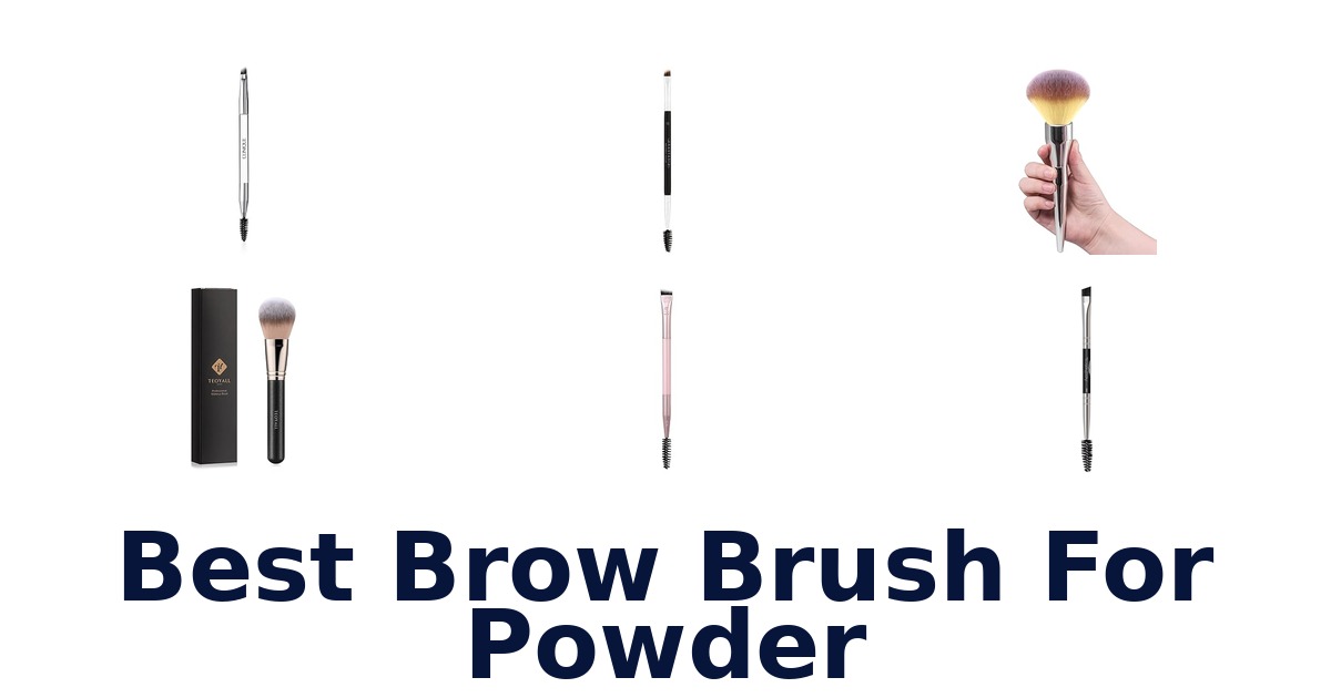 best brow brush for powder