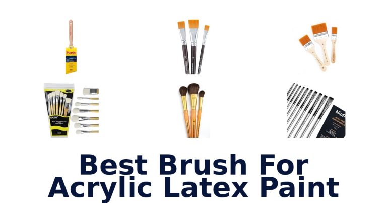 best brush for acrylic latex paint