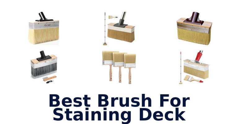 best brush for staining deck
