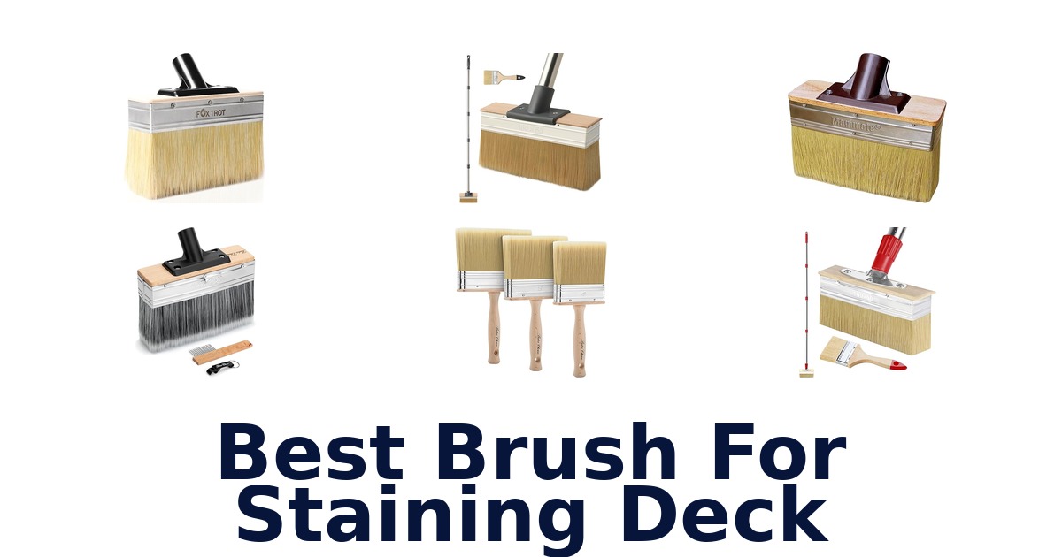 best brush for staining deck