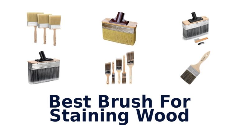 best brush for staining wood