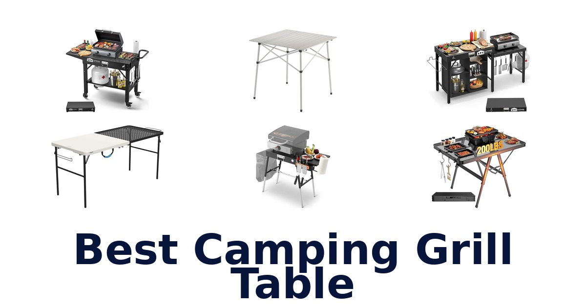 best camping grill table