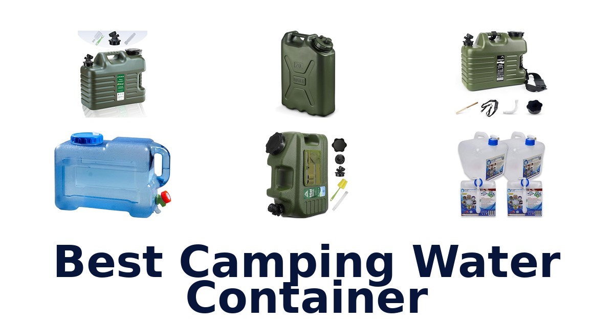 best camping water container