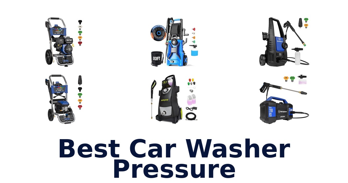 best car washer pressure