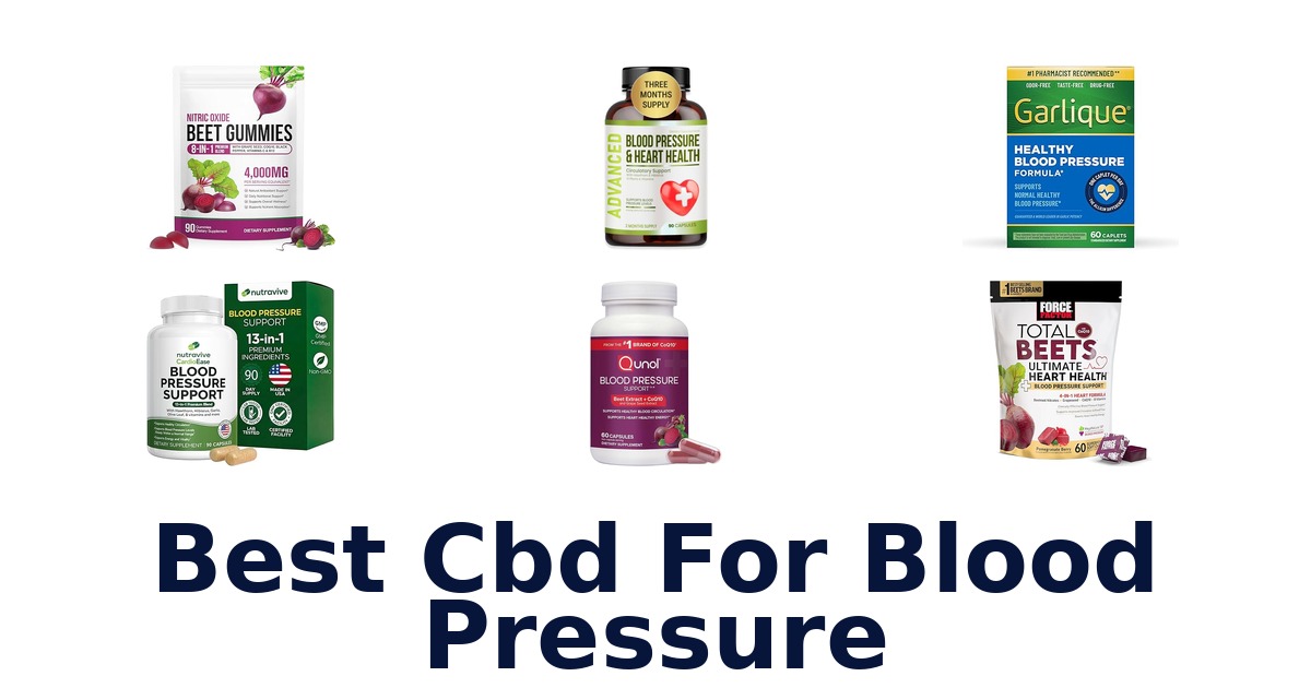best cbd for blood pressure