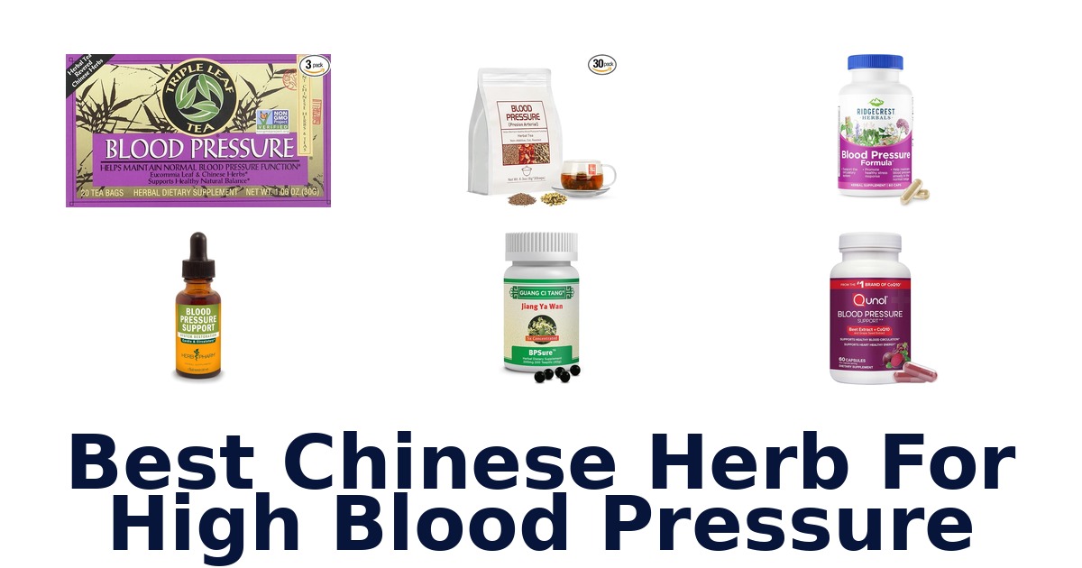 best chinese herb for high blood pressure