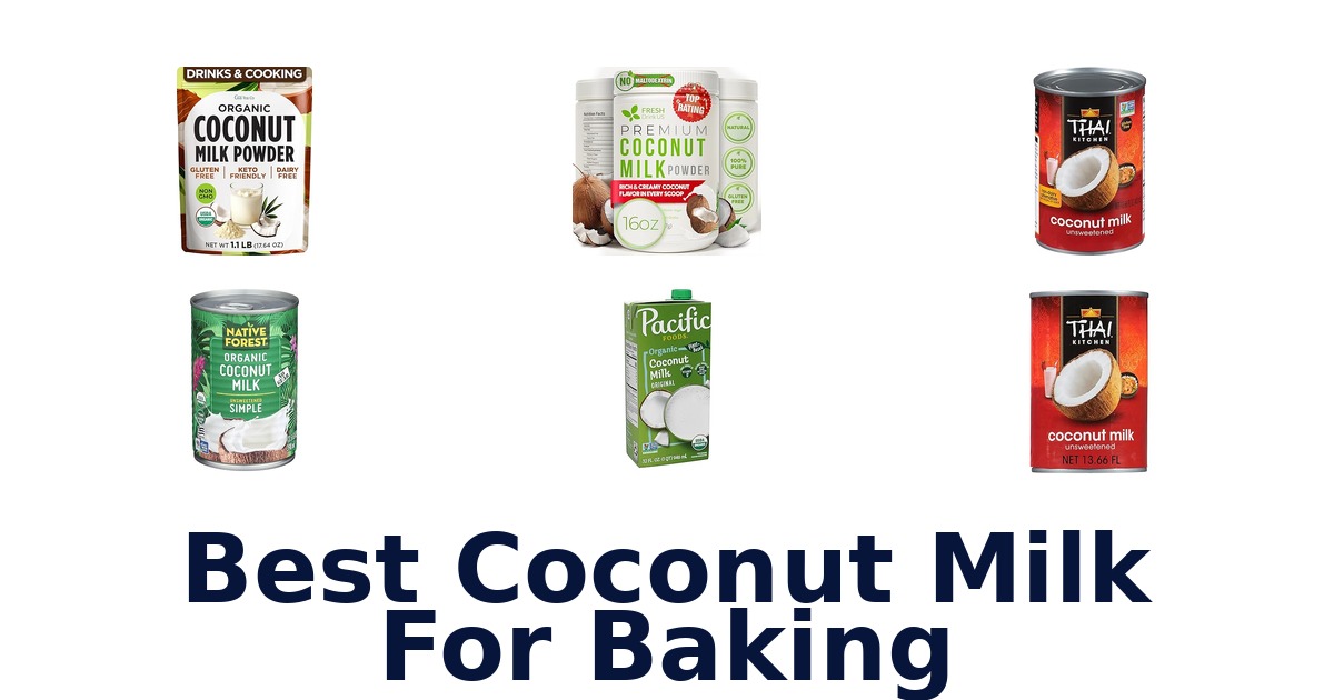 best coconut milk for baking