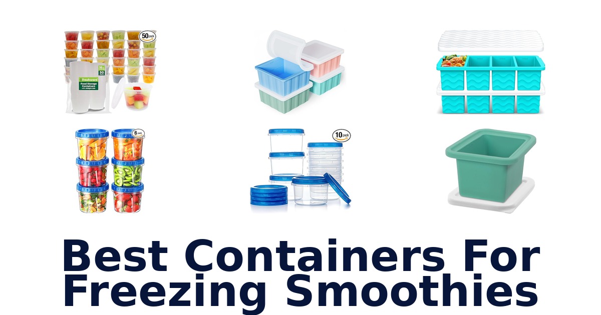 best containers for freezing smoothies