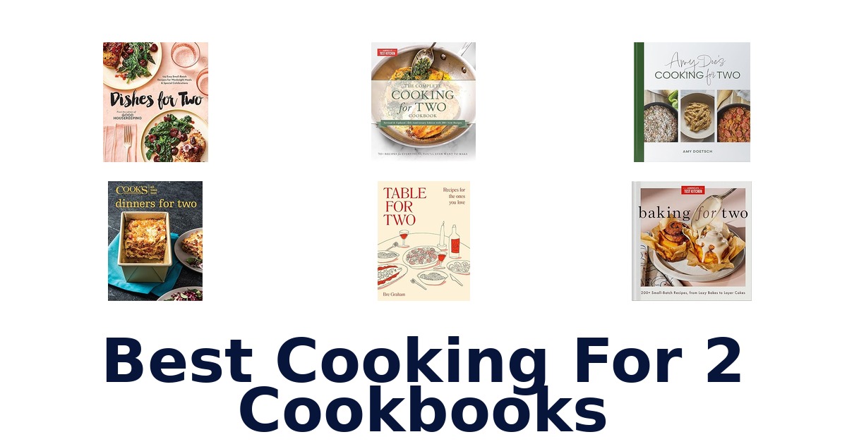 best cooking for 2 cookbooks