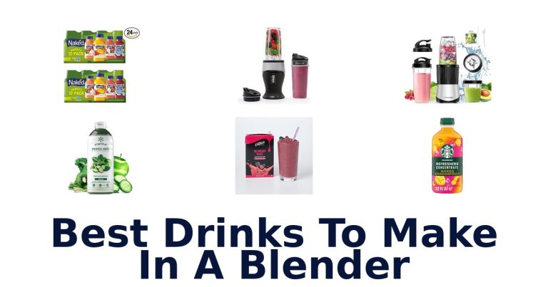 best drinks to make in a blender
