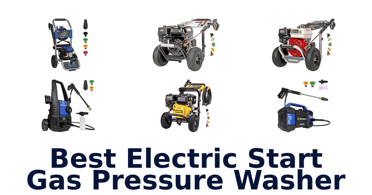 best electric start gas pressure washer