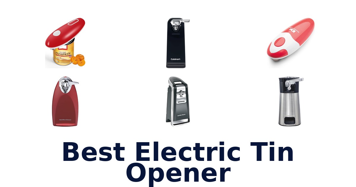 best electric tin opener