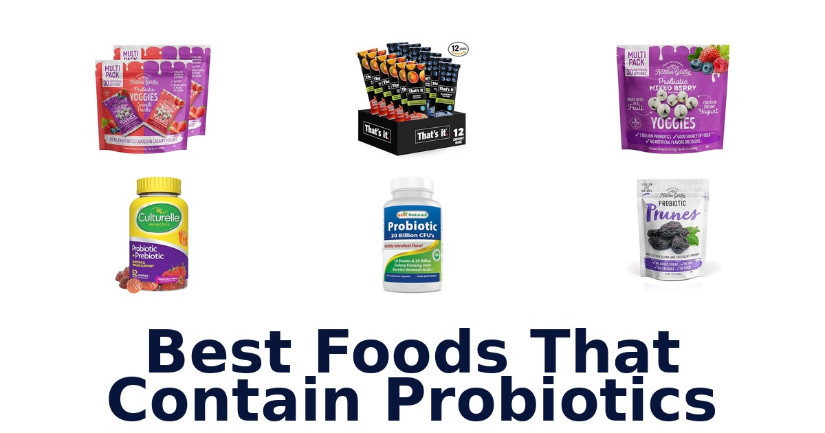 best foods that contain probiotics