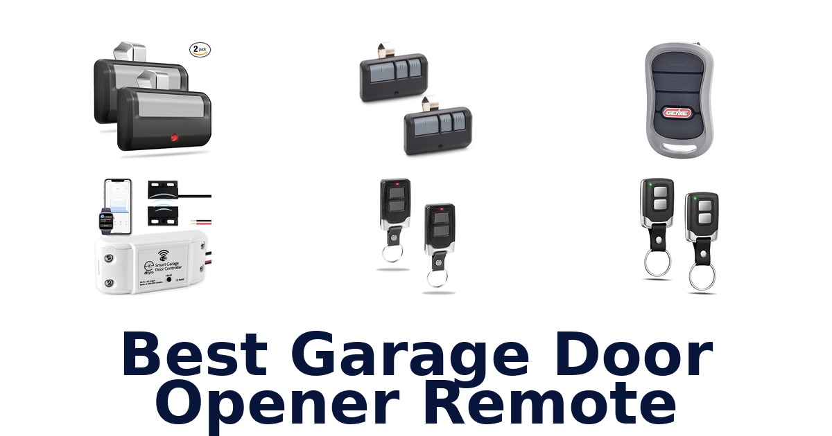 best garage door opener remote