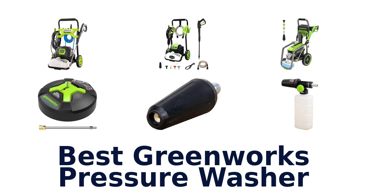 best greenworks pressure washer