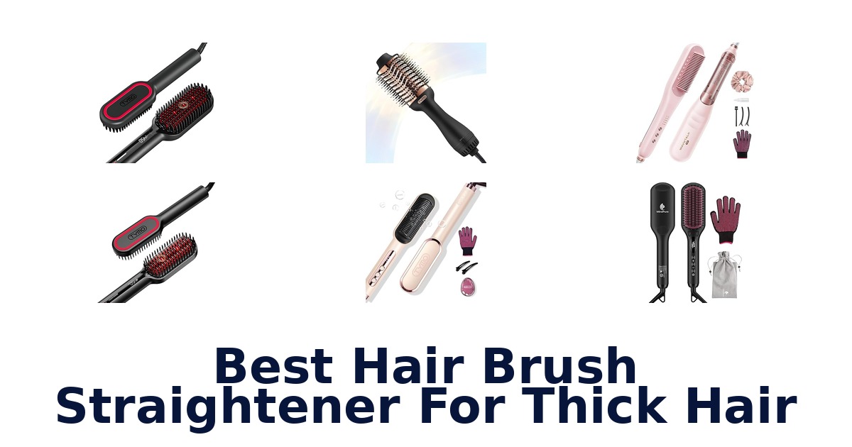 best hair brush straightener for thick hair