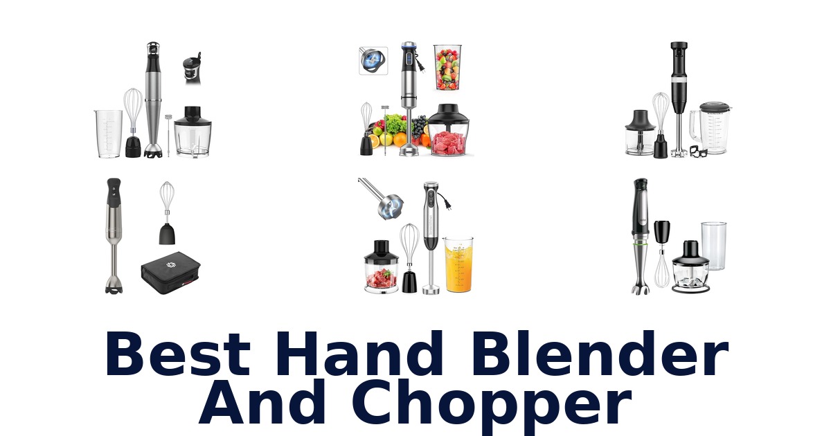 best hand blender and chopper