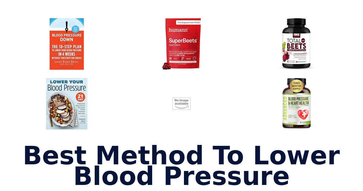 best method to lower blood pressure