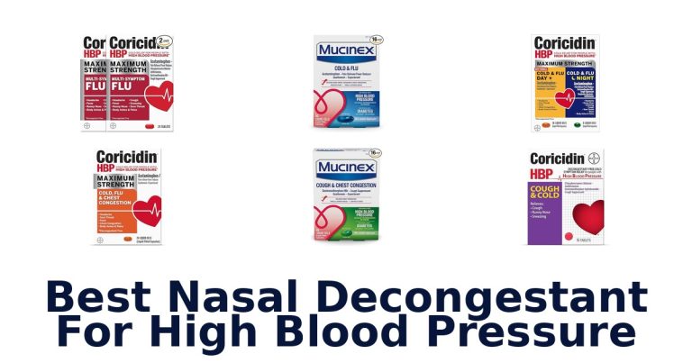 best nasal decongestant for high blood pressure