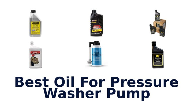 best oil for pressure washer pump