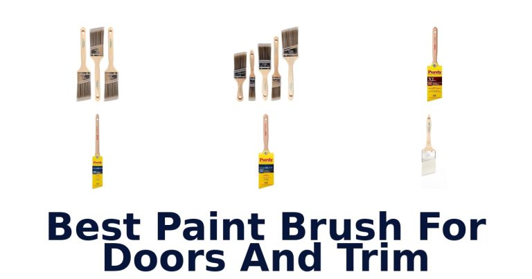best paint brush for doors and trim