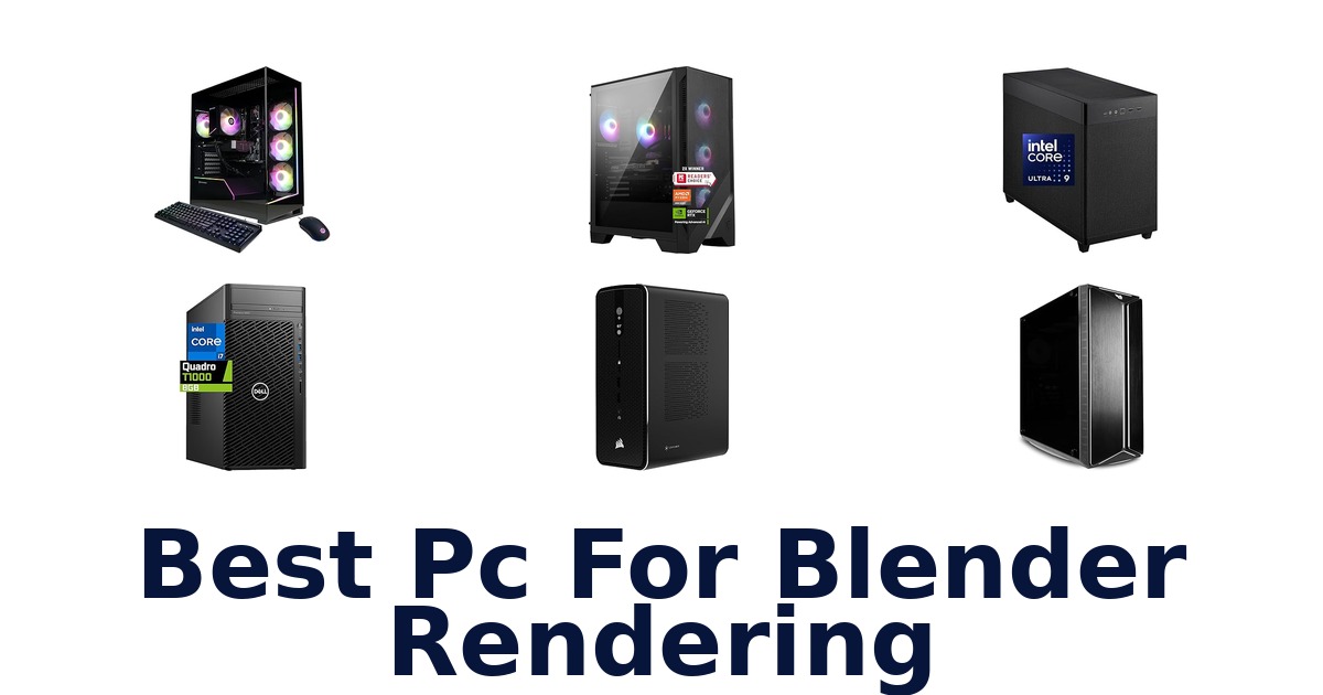 best pc for blender rendering